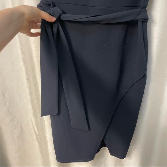 Navy dress with sash - Picture 3 of 6